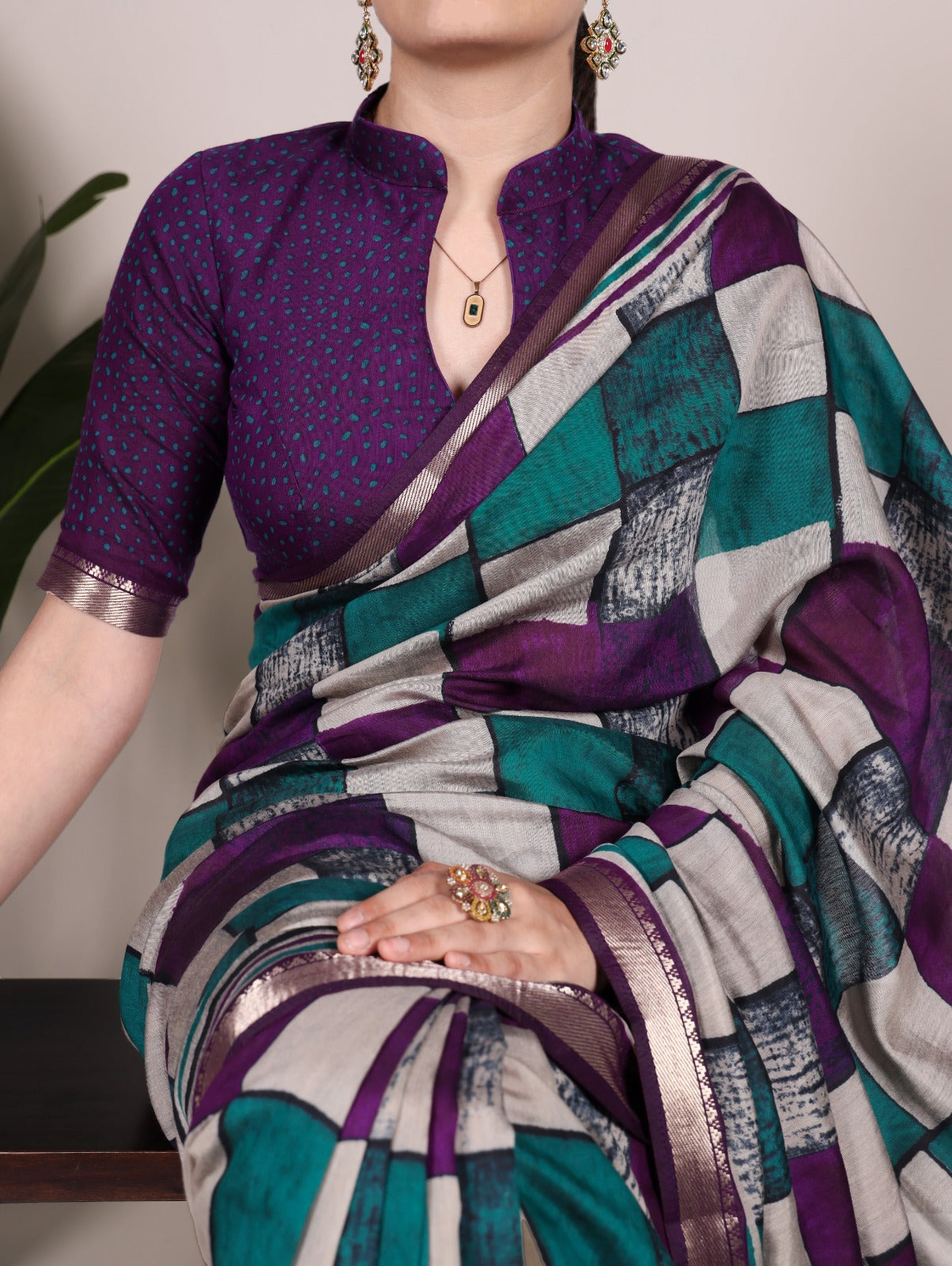 Beautiful Viscose Chanderi Saree