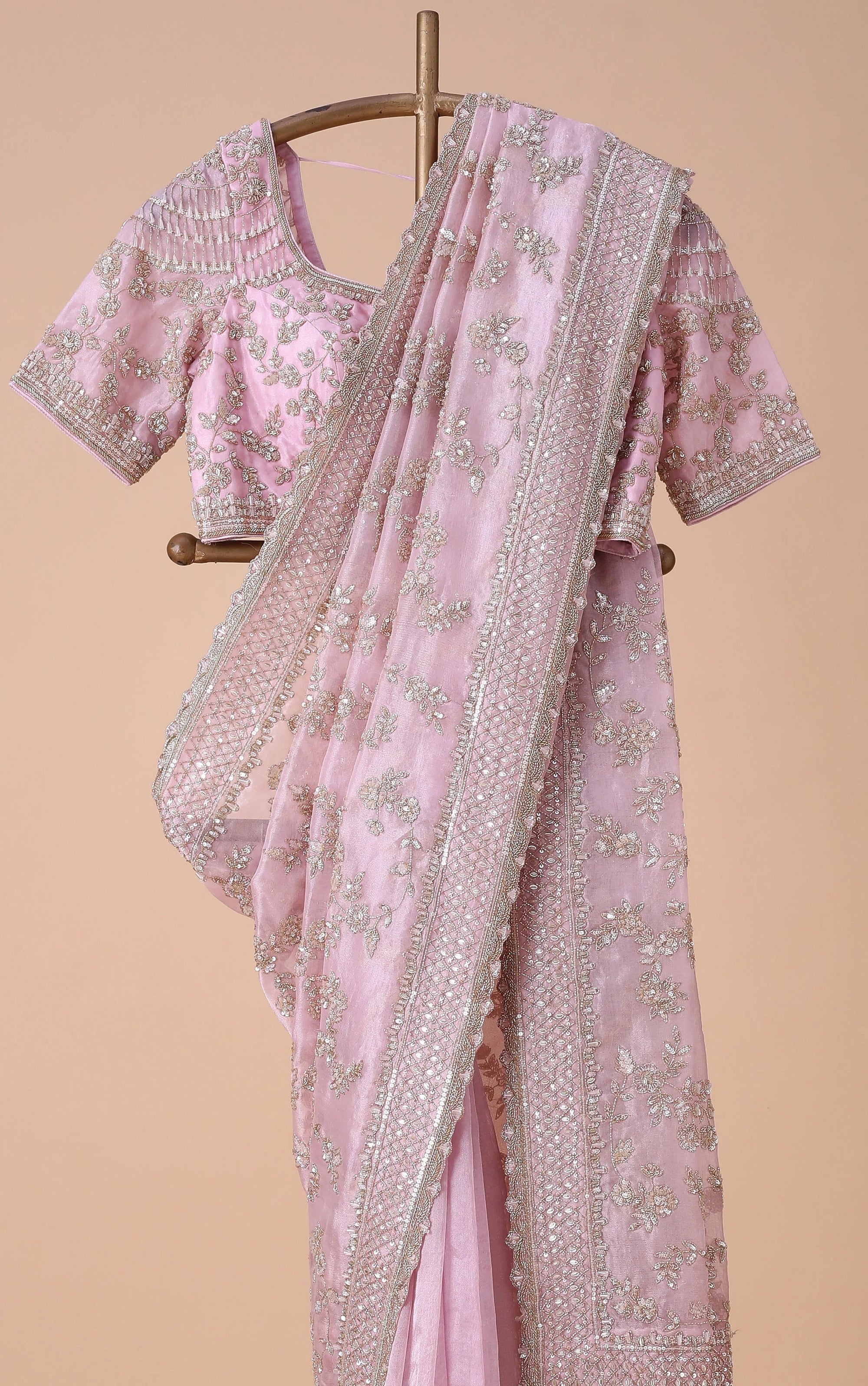 Designer Saree on Havy Chinon Silk Febric