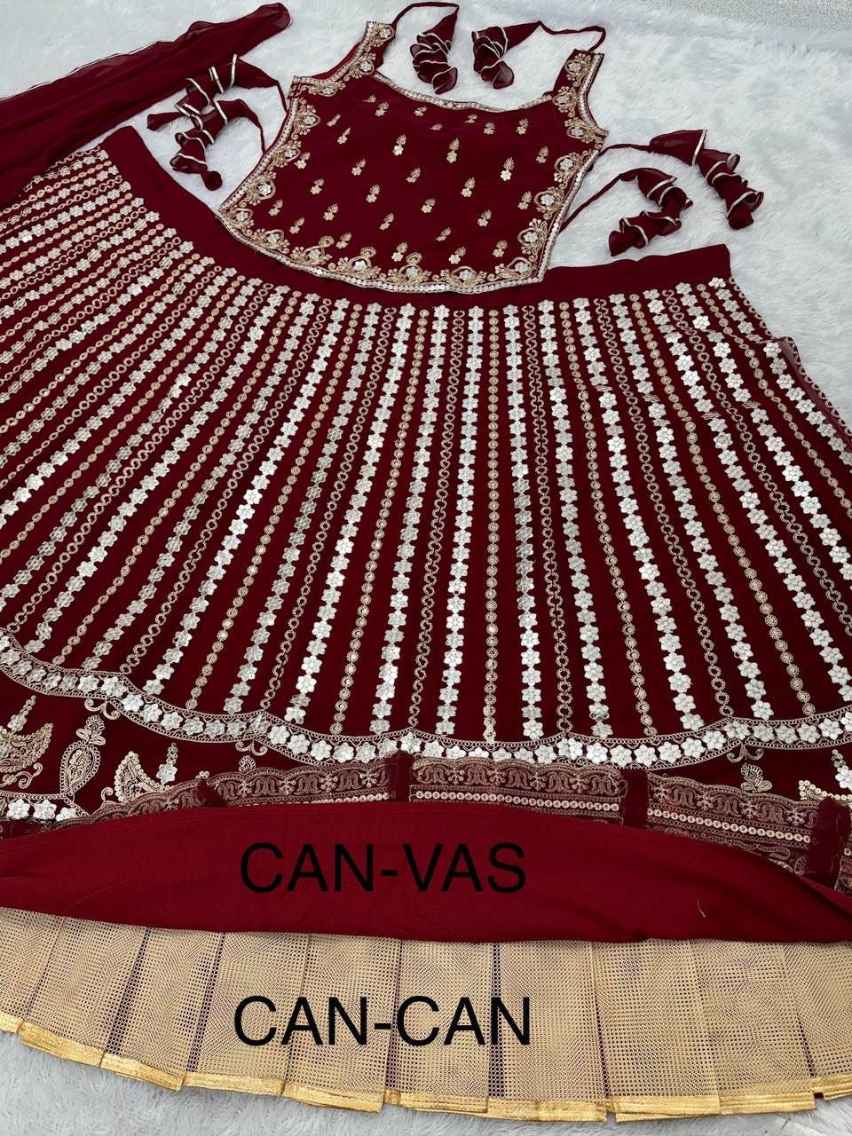 Beautiful mirror work heavy lehenga choli