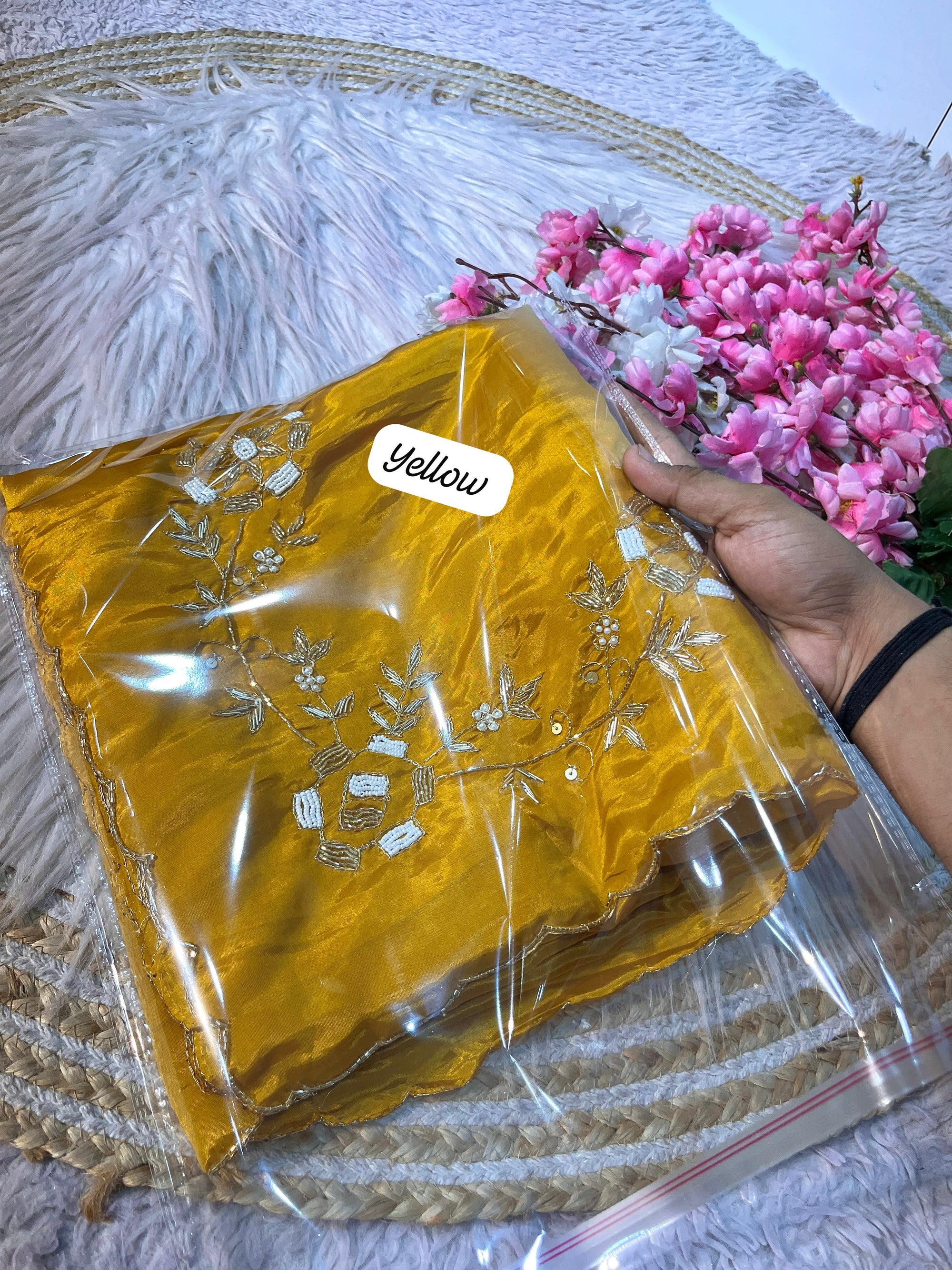 Premium saree in soft shine silk fabric