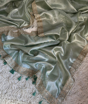 Authentic kanjivaram brocade tissue saree