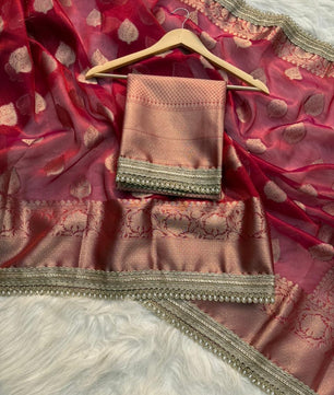 Premium banarasi soft Maharani tissue silk saree