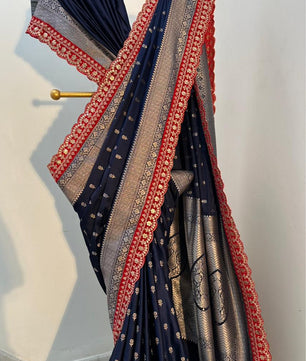 Authentic Banarasi premium mashru silk saree