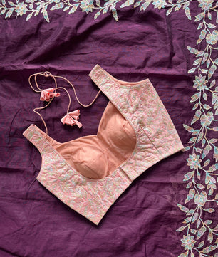 Premium Chanderi saree with multi thread embroidery work on pallu