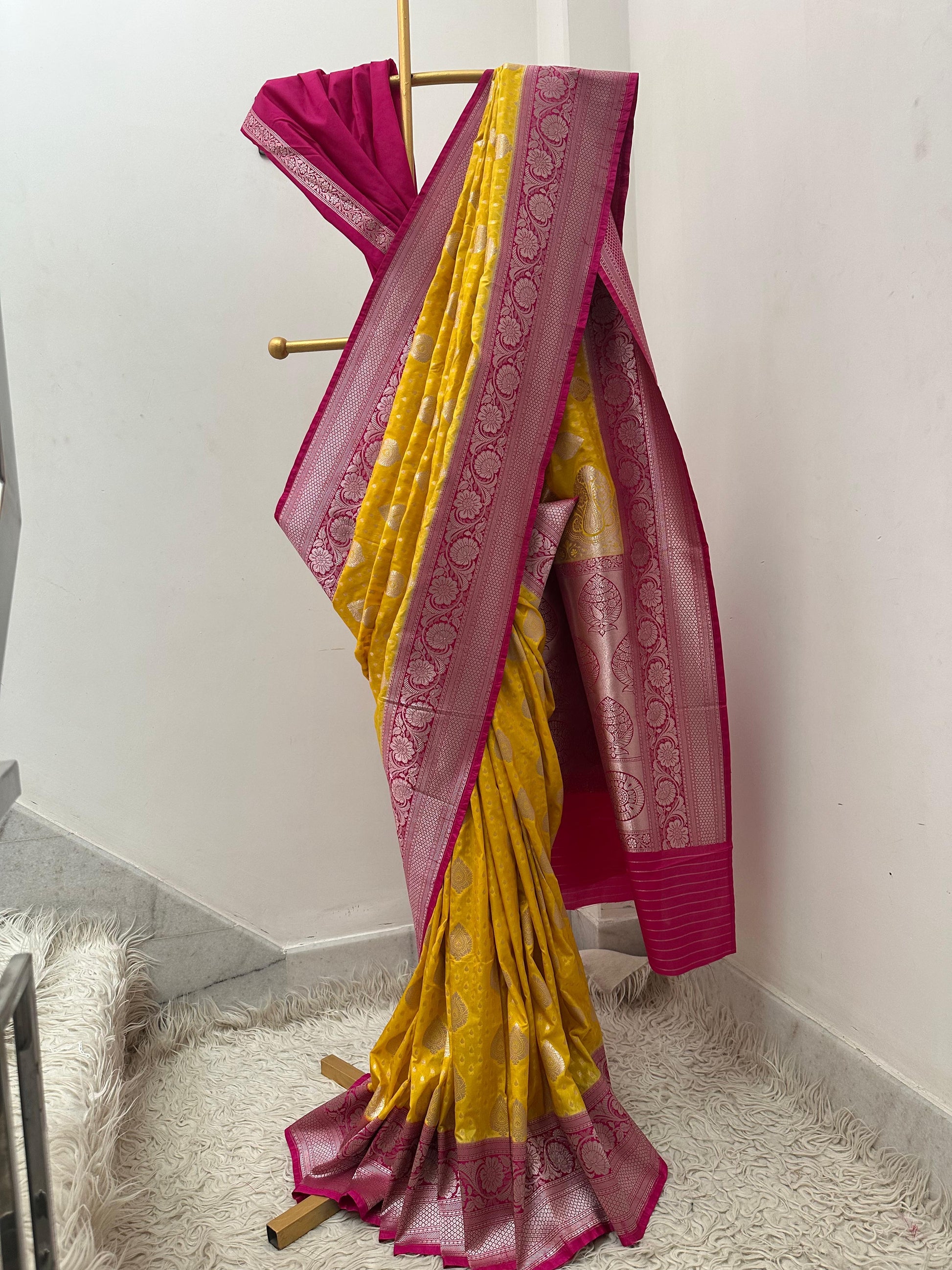 Premium katan georgette saree