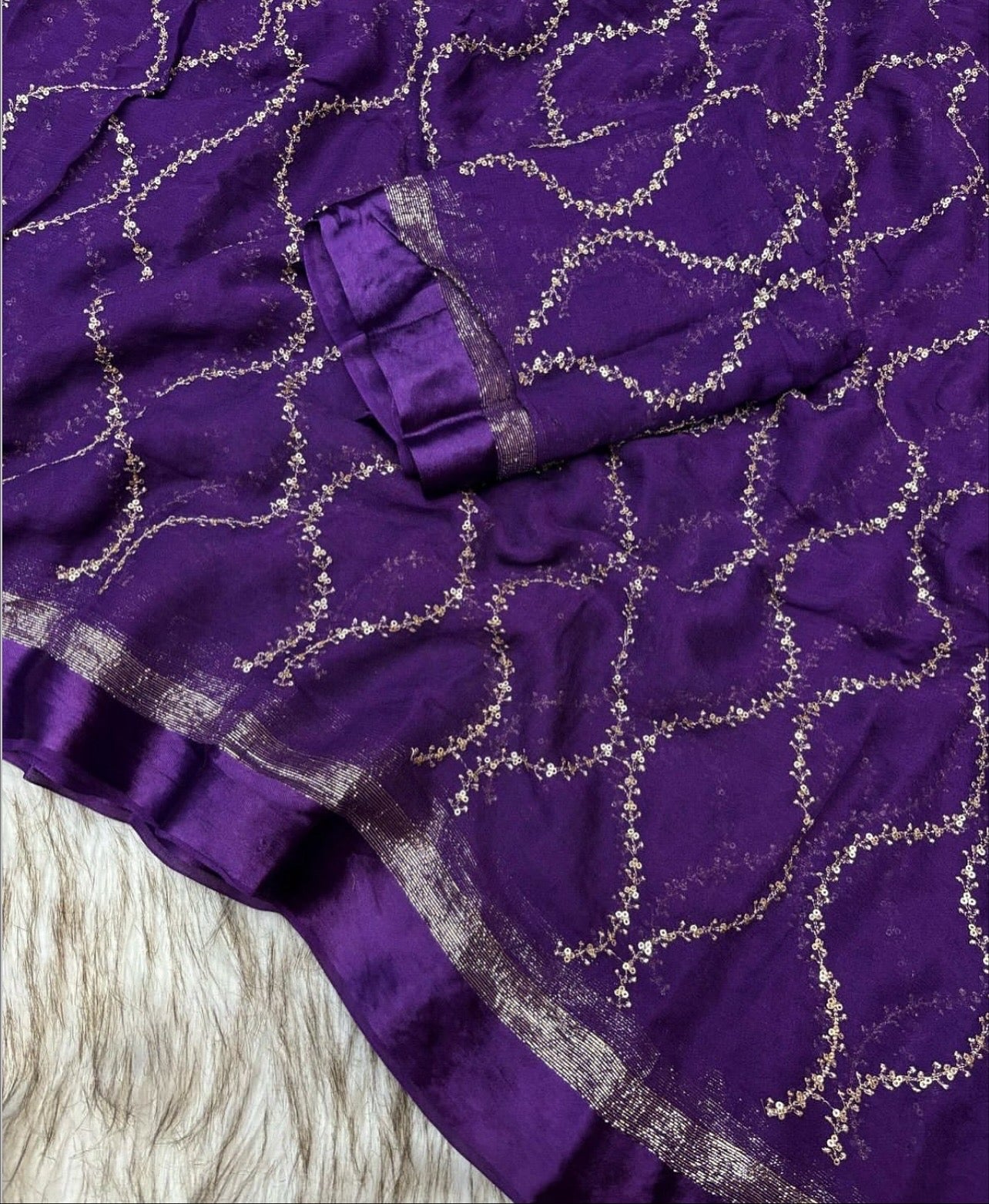 Pure Viscose Georgette Saree