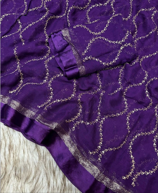 Pure Viscose Georgette Saree