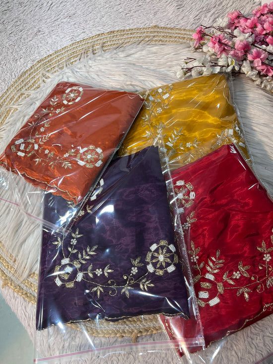 Premium saree in soft shine silk fabric