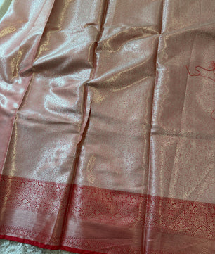 Kanjeevaram Banarasi Broacade Semi Katan Tanchui Silk Saree
