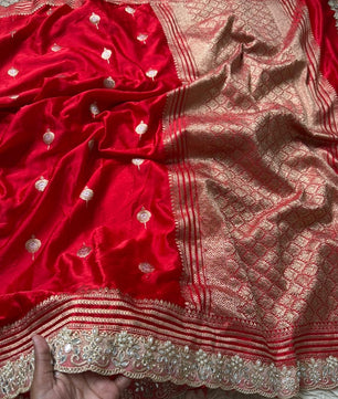 Authentic Banarasi premium mashru silk saree