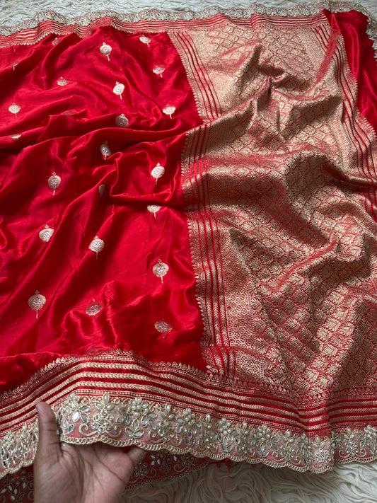 Authentic Banarasi premium mashru silk saree