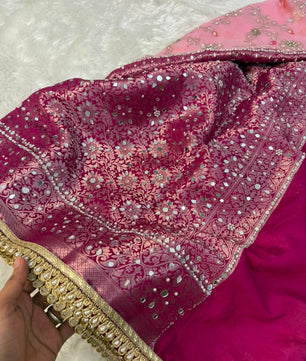 Soft Premium Georgette Banarasi Saree