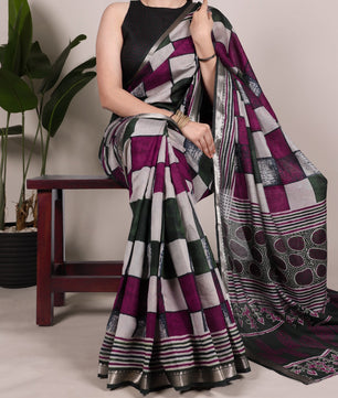 Beautiful Viscose  Chanderi Saree