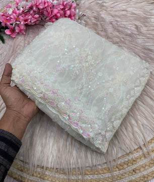 Party Wear sequence Work heavy saree