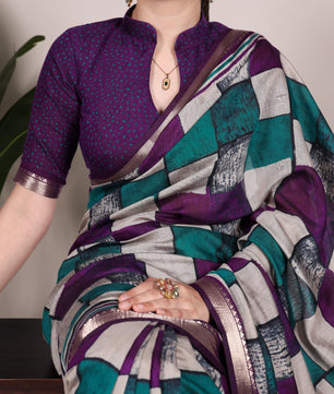 Beautiful Viscose  Chanderi Saree