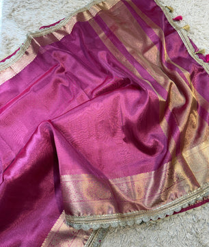 Banarasi Tissue lace border Saree