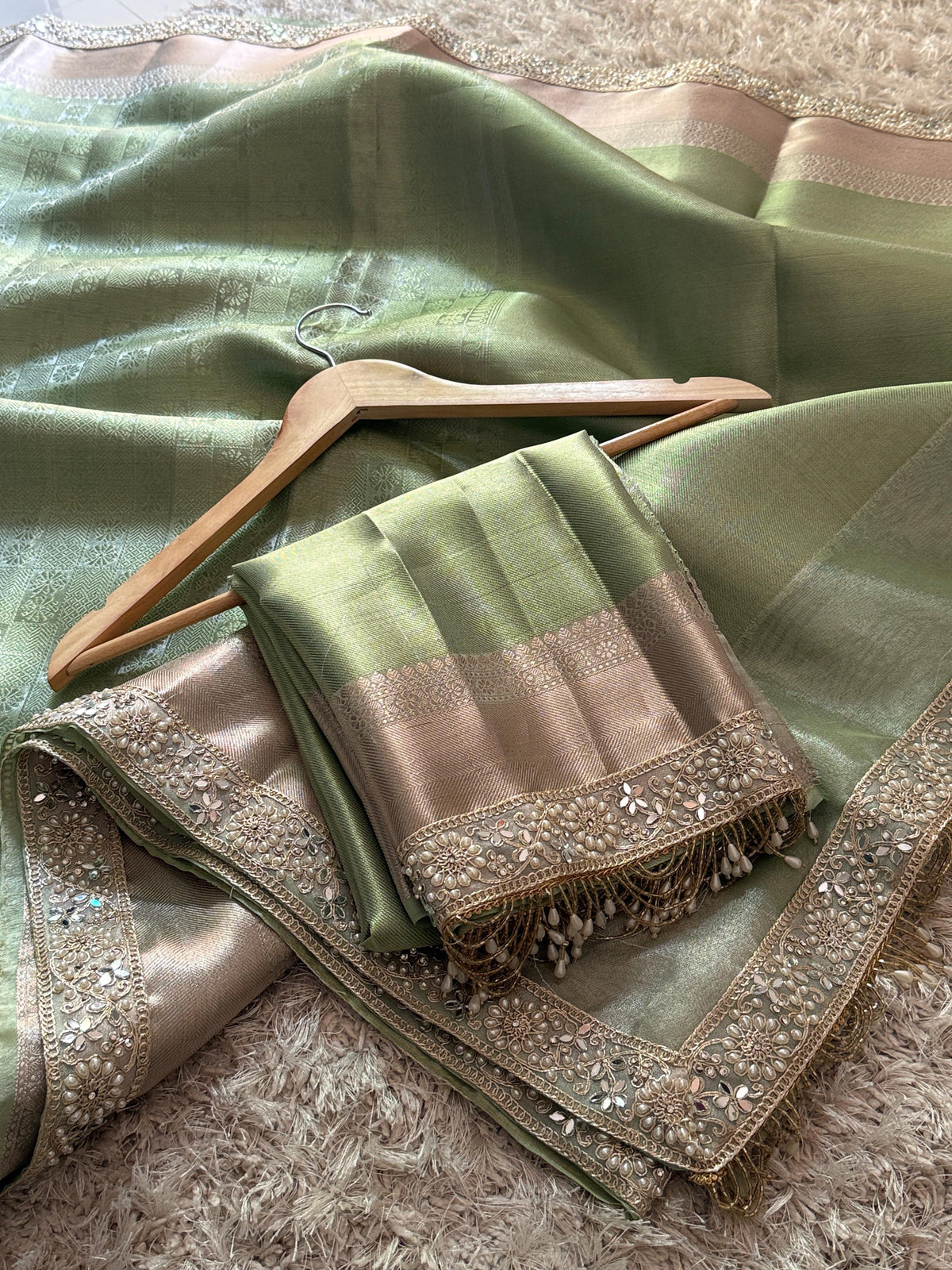 Banarasi Kanjivaram Bridal Katan Tissue Silk Saree
