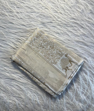 Pure Soft Banarasi Tissue Zari Silk Weaving Saree