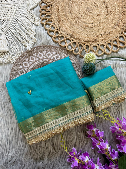 Premium saree with all over Ghungroo work