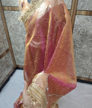 MAHARANI GLASS TISSUE SILK saree collection
