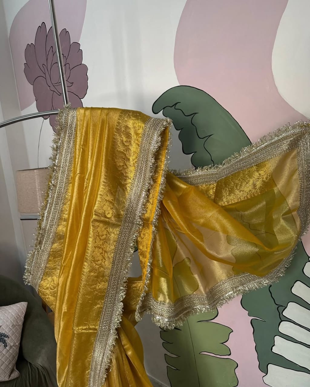 Pure Banarasi tissue silk saree