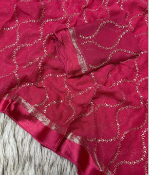 Pure Viscose Georgette Saree