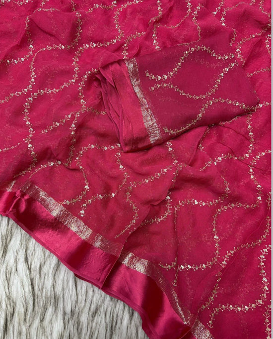 Pure Viscose Georgette Saree