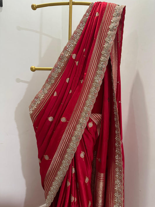 Authentic Banarasi premium mashru silk saree