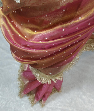 MAHARANI GLASS TISSUE SILK saree collection