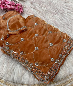 LUMIRA FENDY SATIN SILK SAREE