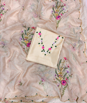 Fresh Arrival – Handwork Elegance Saree￼