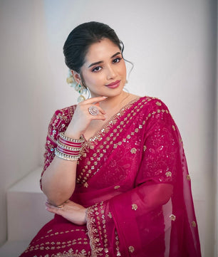 Soft Space silk saree with zari work