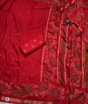 Premium saree in Kashmiri print