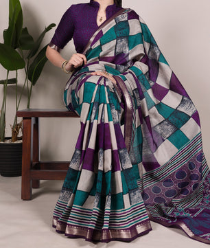 Beautiful Viscose  Chanderi Saree