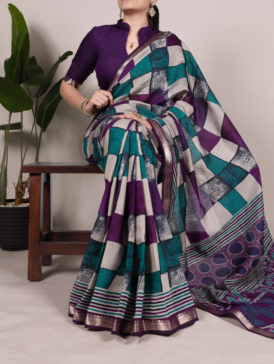Beautiful Viscose  Chanderi Saree