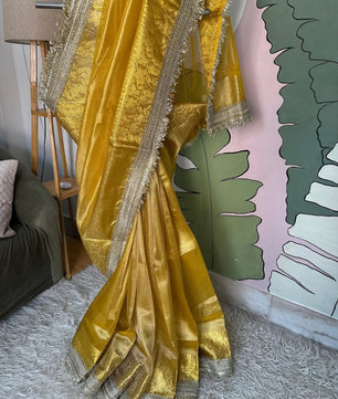 Pure Banarasi tissue silk saree