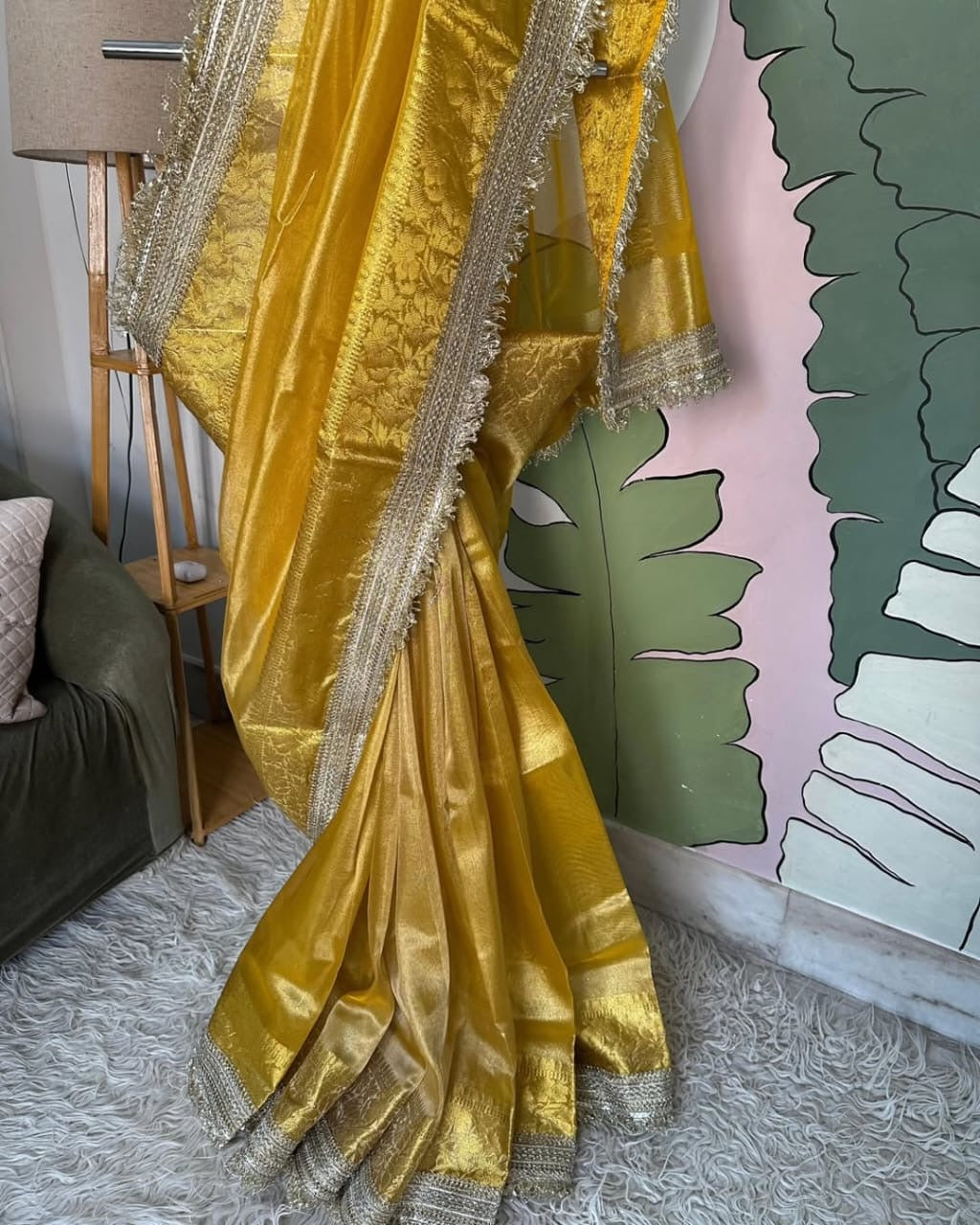 Pure Banarasi tissue silk saree