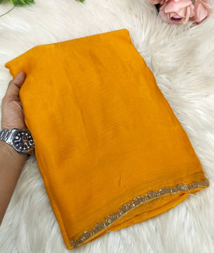 Most viral saree in Fandy silk fabric