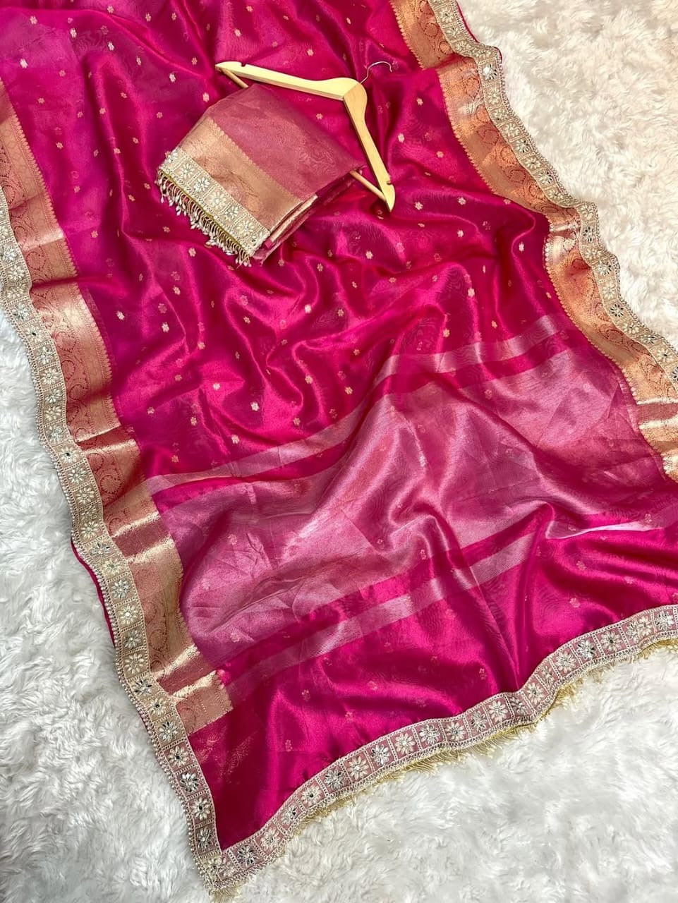 Banarsi soft tissue silk saree