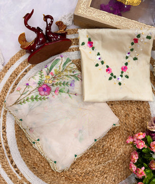 Fresh Arrival – Handwork Elegance Saree￼