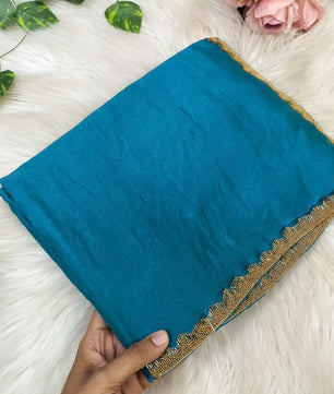 Most viral saree in Fandy silk fabric