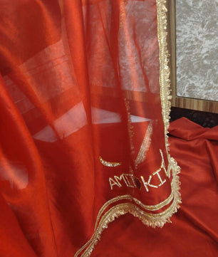 Banarasi soft Saree with customised name