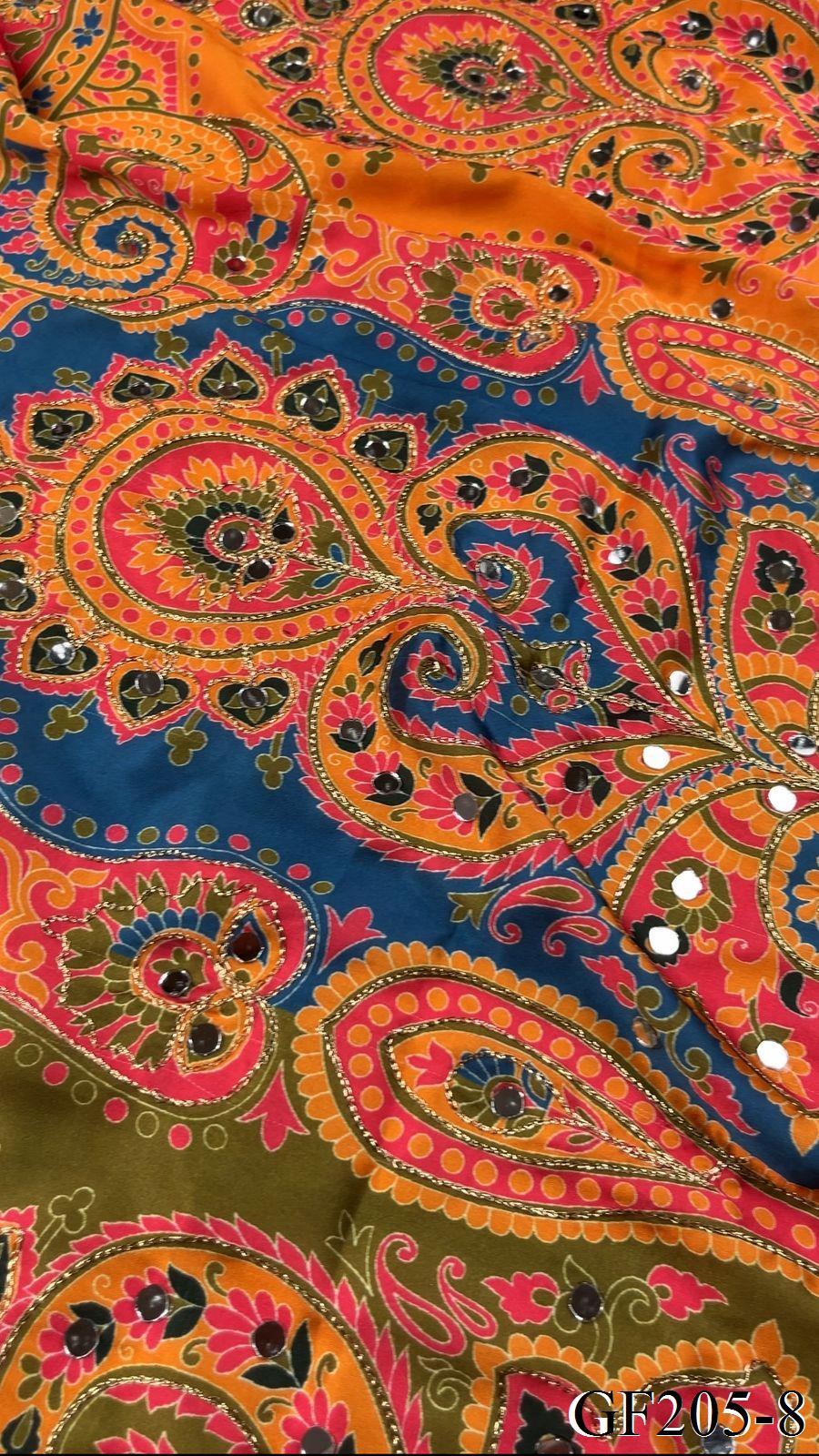 Japan satin most viral saree with stitched blouse