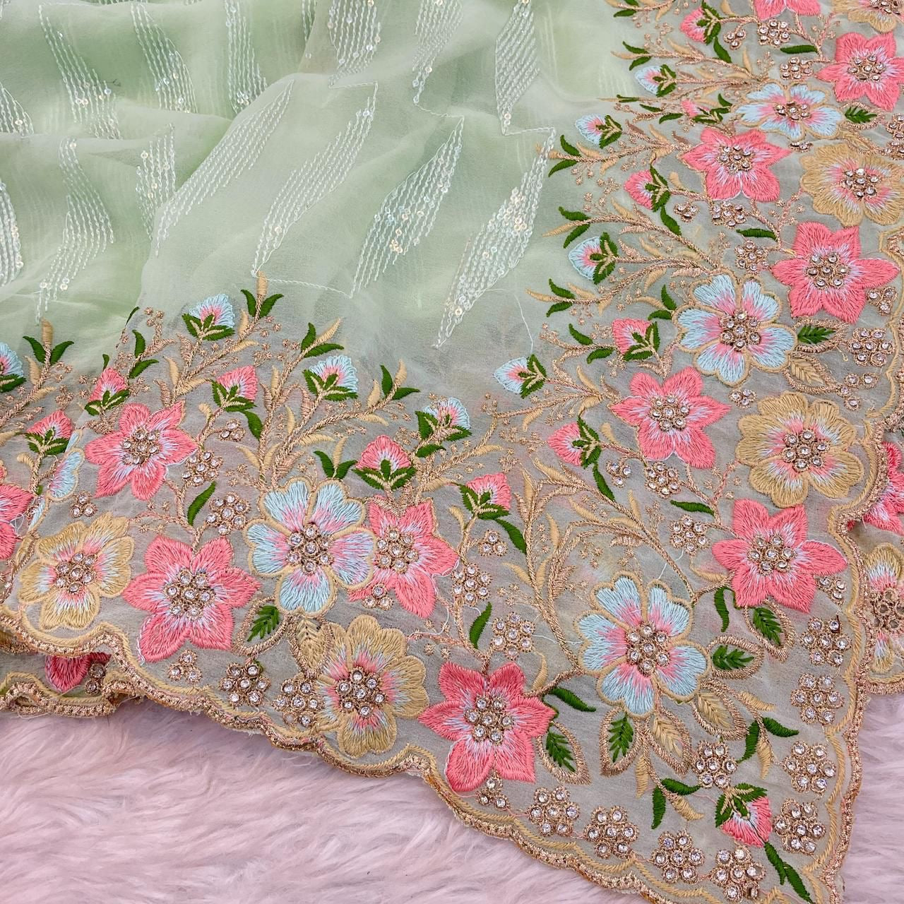 Bollywood Inspired beautiful Georgette saree