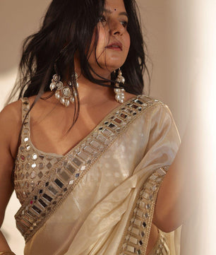 Soft satin Organza sare