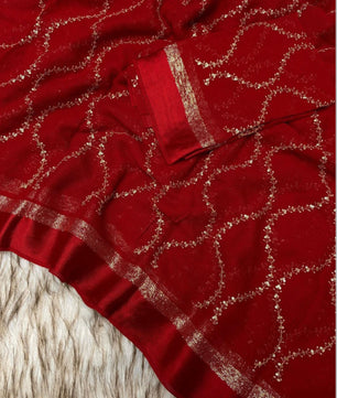 Pure Viscose Georgette Saree