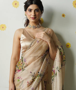 Fresh Arrival – Handwork Elegance Saree￼