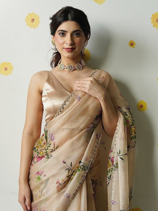 Fresh Arrival – Handwork Elegance Saree￼