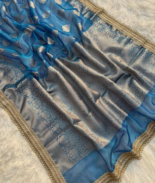 Premium banarasi soft Maharani tissue silk saree