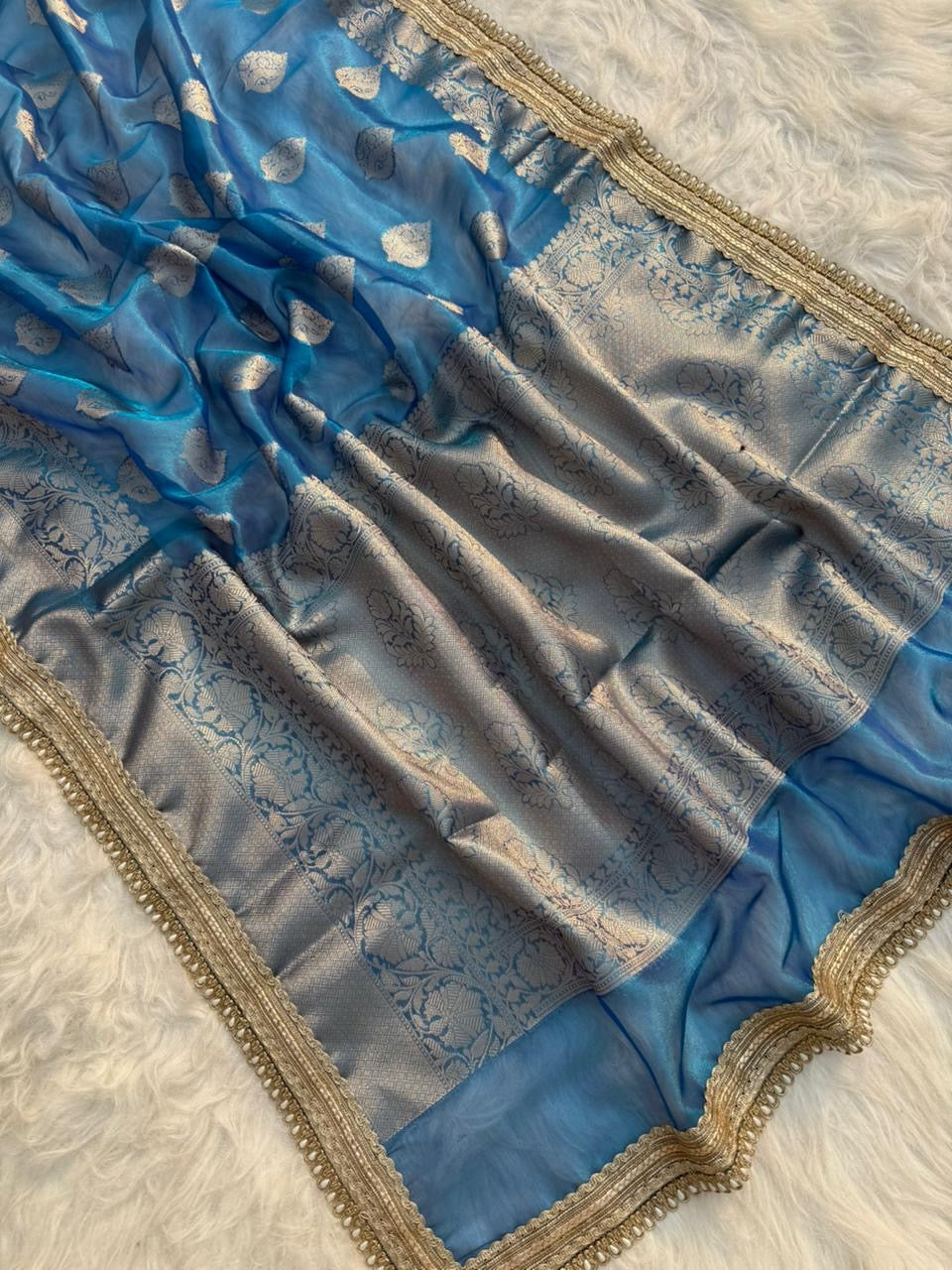 Premium banarasi soft Maharani tissue silk saree